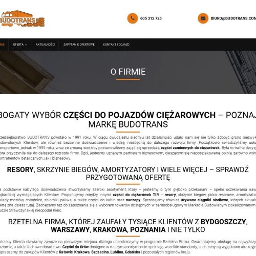 Części tir śląsk - Bydgoszcz