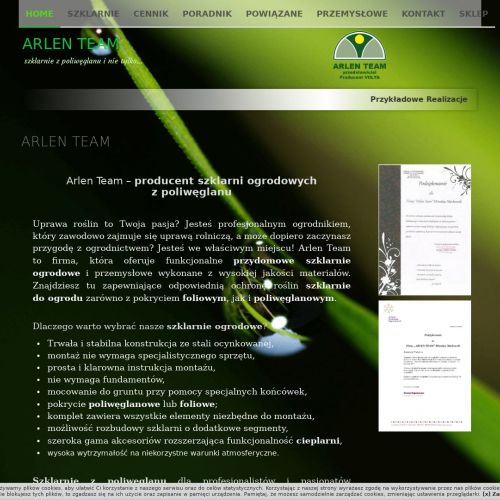 Szklarnia z poliwęglanu w Gdańsku