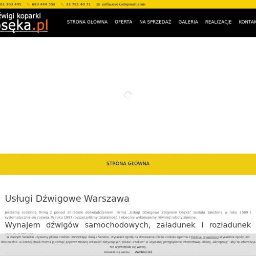 Usługi dźwigowe Warszawa