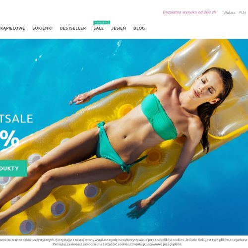 Poznań - strój kąpielowy w groszki