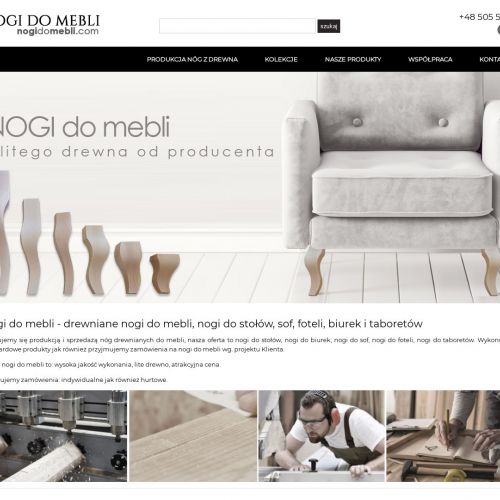 Nogi meblowe z drewna