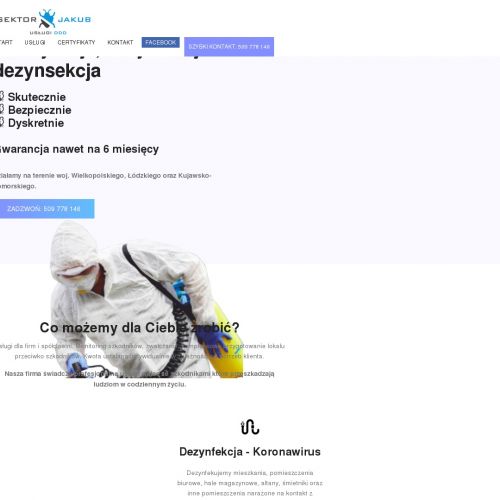 Dezynfekcja lokali gastronomicznych w Kaliszu