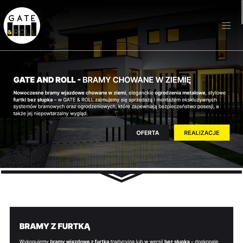 Brama wjazdowa uchylna