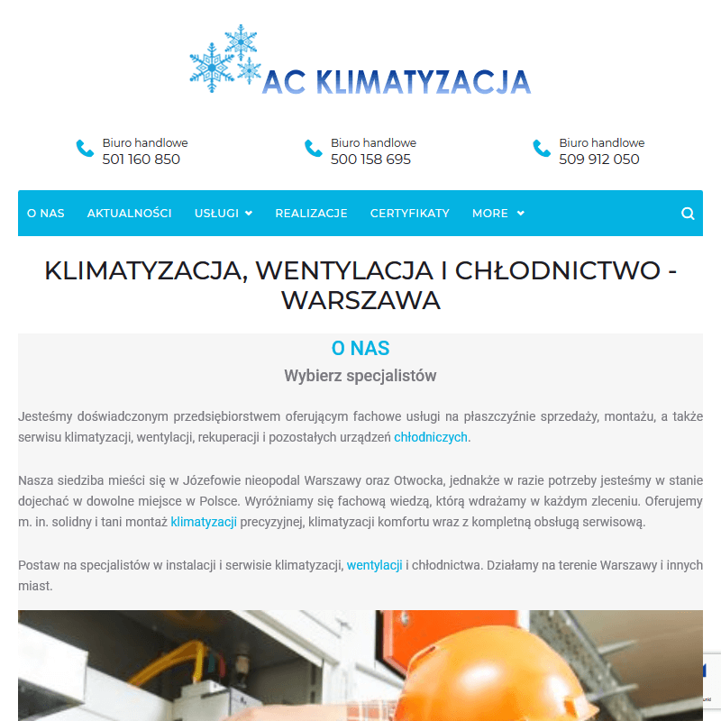 Ac klimatyzacja w Warszawie