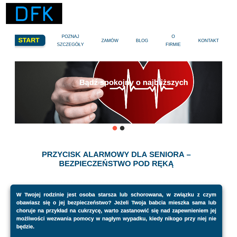 Alarm osobisty dźwiękowy