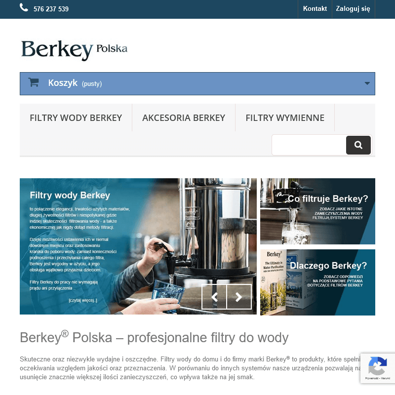 Filtr grawitacyjny do wody