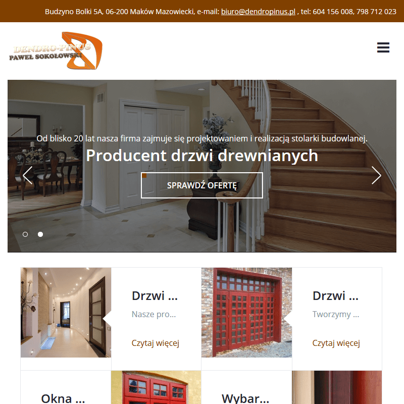 Drzwi wewnętrzne drewniane Radom