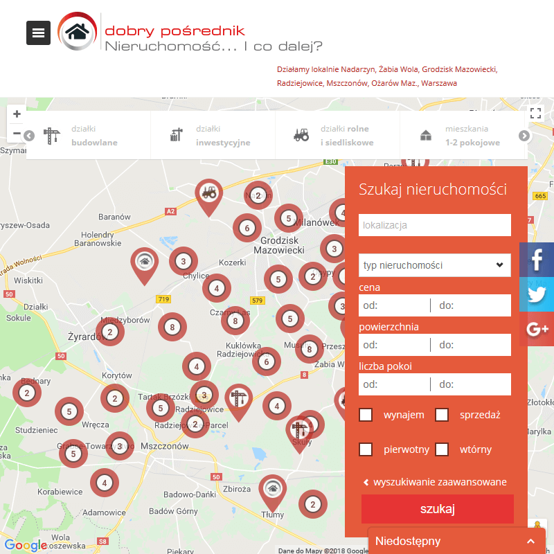 Warszawa - działki żelechów