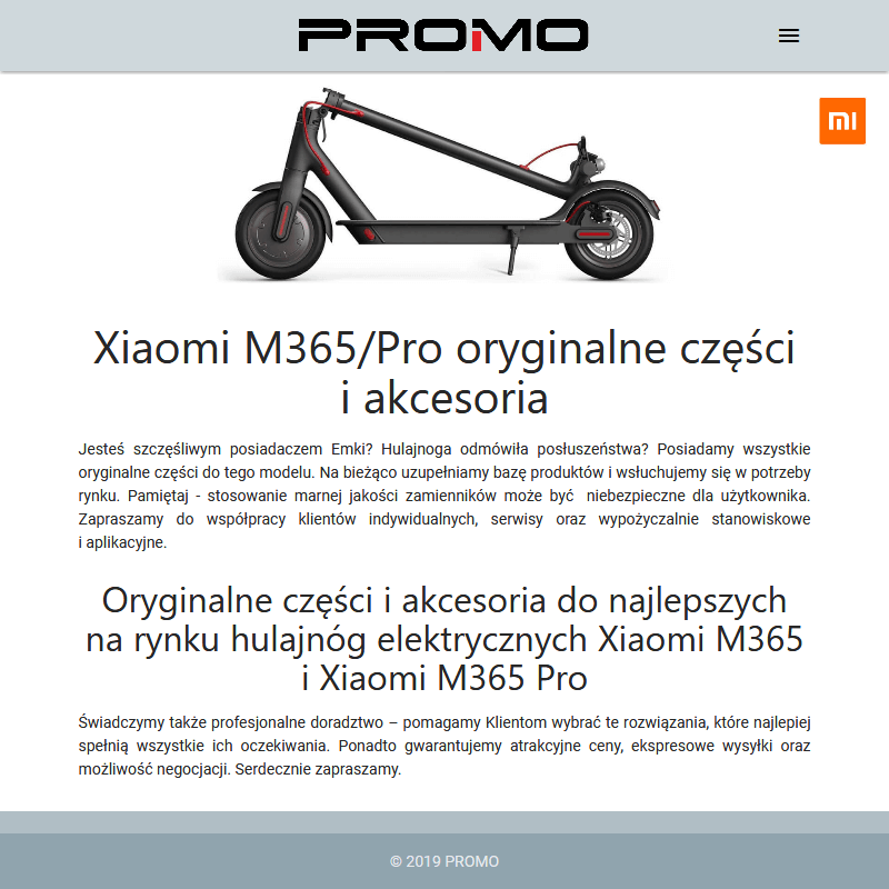 Hulajnoga elektryczna xiaomi części