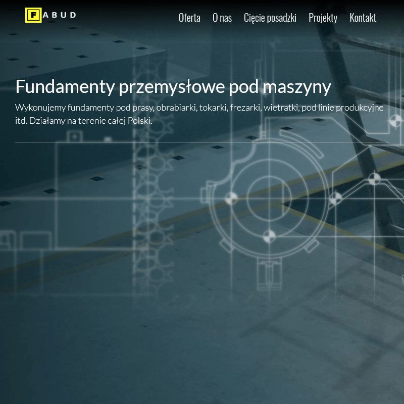 Fundament blokowy pod maszyny w Wrocławiu