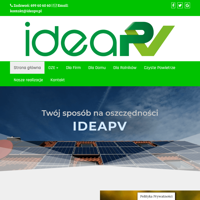 Oze instalacje w Warszawie