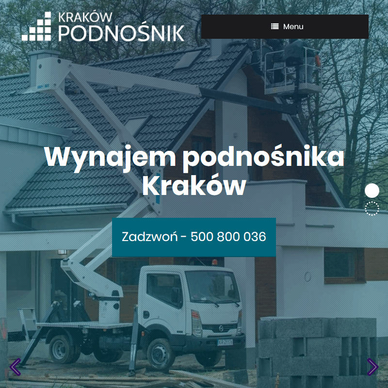 Kraków - podnośnik koszowy wynajem