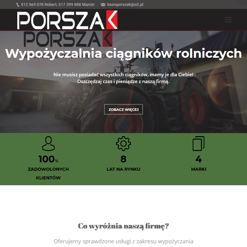 Wynajem ciągników rolniczych mazowieckie