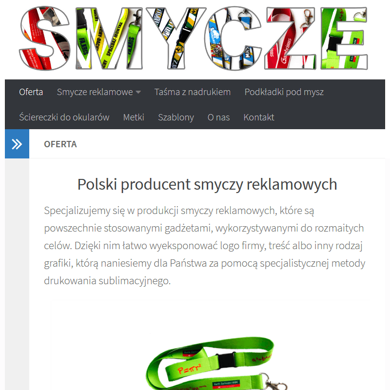 Smycze reklamowe bez nadruku